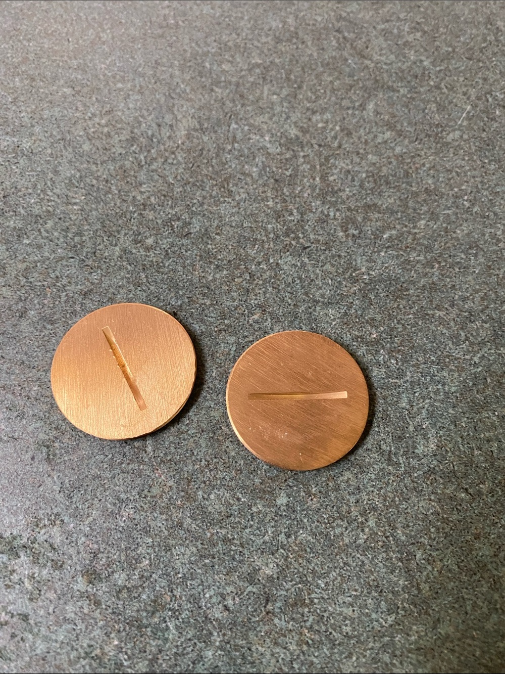Round Copper electric plugs